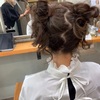 zipper世代の憧れヘアアレンジ【ツインテールのおだんごヘア】