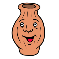 怪しい壺のかわいいイラスト