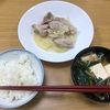 12/5(日)晩ごはん〜鶏肉とじゃがいもの塩ダレ、ほうれん草と豆腐のお吸い物