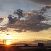 爽やかな夕暮れのなかで