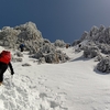 残雪期の赤岳