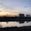 多摩川夕景色No.１〈1221〉Tama River Evening Scenery No.1