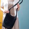 セリアNEWエンジェルコットンで編んだタンクトップとペーパーヤーンで編んだバッグ
