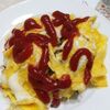 ぶんず豆入りチャーハンのオムライス