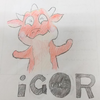 【鉄くんの絵②】お散歩に行って、用水路をしばらく眺めていた鉄くん。帰ってから絵を描きました。
