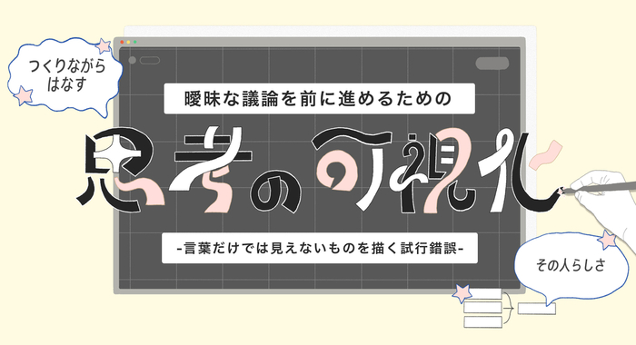 曖昧な議論を前に進めるための思考の可視化-言葉だけでは見えないものを描く試行錯誤-