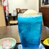 甘味 喫茶 胡蝶@築地市場（ミートソーストースト、クリームソーダ（青））