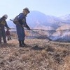 阿蘇に春を告げる〝野焼き〟