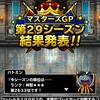 level.1649【育成・ﾏｽﾀｰｽﾞGP・ｶﾞﾁｬ】ドーク新生と星降り杯とあれこれ