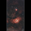 いて座 M8、M20（散光星雲）干潟星雲と三裂星雲