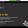 "An Introduction to RISC-V Architecture for Embedded Developers" 聴講