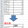 Excel　データの統合（MOS)