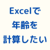 Excelで年齢を計算するDATEDIF関数‼2つの日付間の日数も計算できます‼