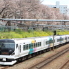 鉄道撮影　中央線　東中野－中野　桜と鉄道