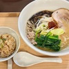 『開運橋通 ふじ原 』③「豚骨赤味噌そば(限定)+鴨出汁と和出汁の炊きこみごはん(限定)」岩手県盛岡市開運橋通