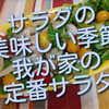 サラダの美味しい季節。我が家の定番サラダあれこれです。