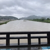 仕事で三原市・竹原市に行ってきました！所々崩れていたり道路を水が流れていました(~_~;)