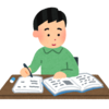 行政書士試験の記述式問題をひたすら解いていました。