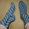 Blue zilboorg socksできました。