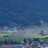 水田地帯を駆け抜けるSL銀河