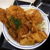 タレカツとから揚げの合い盛り丼。かつや