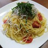 大葉としらすの冷製パスタ