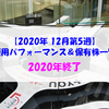 【株式】週間運用パフォーマンス＆保有株一覧（2020.12.30時点） 2020年終了