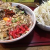 【ラーメンめじ】汁なし坦々麺は意外に辛さは控えめでコクがある。