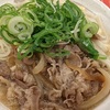 ネギたっぷりかきたま肉うどん