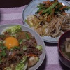 揚げ豆腐の月見そぼろかけ～晩御飯の記録～