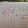 漢字テストの結果。自学の芽生えの兆しあり