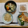 野菜味噌汁と焼き豆腐