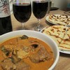 自家製レッドカレーとチーズナン