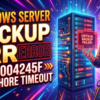 Windows Server Backupで発生するセマフォタイムアウトエラー（0x8004245f）の根本原因と完璧な復旧手順