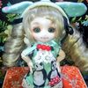 ドール用のお洋服をちくちくちまちま。