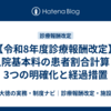 【令和8年度診療報酬改定】入院基本料の患者割合計算｜3つの明確化と経過措置