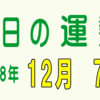 2018年 12月 07日 今日のうんせい