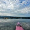 二週続けて加茂湖でカヤック遊び