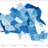 pythonで塗り分け地図を描く