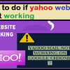 What to do if yahoo website is not working
