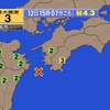 夜だるま地震情報／最大震度3