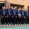 山梨学院、春夏連覇に意気込み　県勢初優勝、母校で祝福