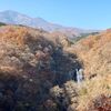 霧降ノ滝 紅葉がすでに終わりつつあった...