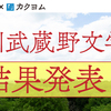 第1回 角川武蔵野文学賞 最終選考結果を発表しました