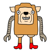 かわいい犬のロボット のイラスト