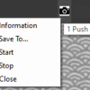 1 Push Snap 1.0 - ボタン一押しで、最前面Windowをキャプチャし画像ファイルを保存する。