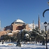 元日のトルコが雪で美しかった