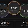 1/7  早朝ラン 17キロジョグ