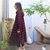 オンブレ格子のシャツワンピース①