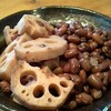 蓮根と小豆の炊き合せ
